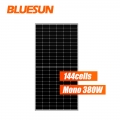 Bluesun 뜨거운 판매 하프 셀 태양 전지 패널 380W 퍼크 태양 전지 패널 144 셀 태양 전지 패널