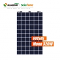 Bluesun 고효율 320w 양면 고효율 태양 전지판 320 와트 양면 태양 전지판