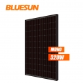 Bluesun 유럽 창고 면세 태양 전지판320 와트 올 블랙 모노 320w 전체 블랙 실리콘 태양 전지 패널