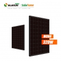 Bluesun 유럽 창고 면세 태양 전지판320 와트 올 블랙 모노 320w 전체 블랙 실리콘 태양 전지 패널