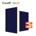 가정을 위한 Bluesun PV 단위 다결정 태양 전지판 345W 345Watt 345W 검정 태양 전지판