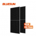 Bluesun MBB Tech 405w 반쪽 전지 단면 유리 퍼크 405watt 태양 전지 패널 단결정 태양 전지 모듈