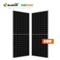 Bluesun 태양 전지판 410w 모노 퍼크 반쪽 전지 410watt 패널 Solares 410W 태양계 용 PV 모듈
