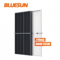 Bluesun 새로운 도착 고효율 210mm 태양 전지 태양 전지 패널 540w 550w 600w 555w 하프 셀 태양 전지 패널 모노 퍼크 태양 전지 패널