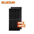 Bluesun 하프 셀 Topcon Bifacial 580w 태양 전지 패널 580watt 하프 컷 태양 전지 패널