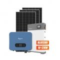 주거 사용을 위한 bluesun 태양열 5KW 8KW 10KW 12KW 에너지 저장 시스템 잡종 리튬 전지 태양 전지판
