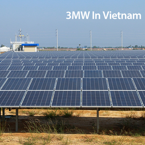  베트남 3MW 태양 광 발전소
