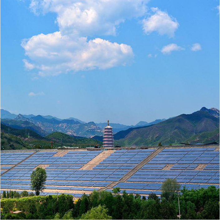 중국의 그리드 pv 발전소에 550kw