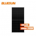 Bluesun 뜨거운 판매 하프 셀 태양 전지 패널 370W 380W 390W Perc 태양 전지 패널 144 셀 태양 전지 패널
