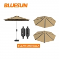 Bluesun 10ft 야외 정원 안뜰 태양열 우산 비치 그늘 우산 LTD 조명