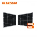 BLuesun 50Watts 12 볼트 단결정 태양 전지 패널 50W 태양 전지 패널