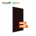 Bluesun 패널 태양열 단결정 전체 검정색 프레임 370Watt 370Wp 370W PV 모듈