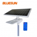 Bluesun은 건전지 지원을 가진 50Watt 80W 100W 태양 가로등 태양 지도된 빛을 쉬운 설치합니다