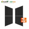 Bluesun 하프 컷 셀 PV 모듈 Perc 태양 전지 패널 모노 370W 370Wp 370Watt 태양 전지 패널