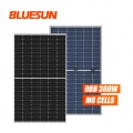 Bluesun 166mm 양면 퍼크 PV 모듈 380watt 380 wp 380w 퍼크 하프 셀 모노 PV 태양 전지 패널