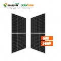 Bluesun 고효율 태양 전지 모듈 144셀 하프 컷 퍼크 태양 전지 패널 440Watt 440W 블랙 PV 모듈 440Wp 패널 솔라