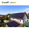 Bluesun 지붕널 태양 전지 패널 EU 주식 전체 검정 410W 태양 전지 패널 중첩 PV 모듈 410Watt