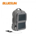 Bluesun 2021 태양열 배낭 스마트 가방 USB 충전 포트가있는 야외 태양 전지 패널 전원 배터리 배낭