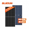 Bluesun UL 인증서 양면 태양 전지 패널 MBB 기술 460W 이중 유리 태양 전지 패널
