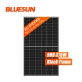Bluesun EU 주식 모노페이셜 166mm 블랙 프레임 375W 태양광 패널