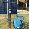 케냐의 완전한 세트 태양 광 펌프 DC 110V 1100W 태양 광 발전 잠수정 워터 펌프