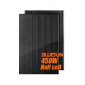 bluesun Topcon 가정용 상업용 올 블랙 450W 태양 전지 패널
    
