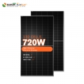 bluesun 양면 태양 전지 패널 공급 업체 paneles Solares costo 700w 720w 가정용 전기용 태양 전지 패널
    