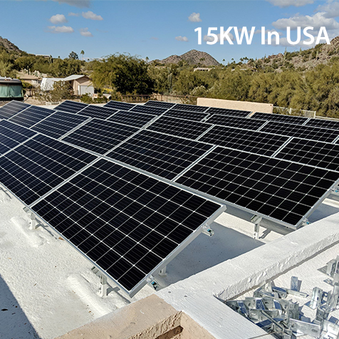 미국의 태양 광 발전 시스템에 15kw