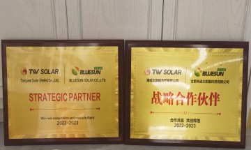 TW SOLAR & BLUESUN SOLAR 5GW 전략적 파트너십 계약
