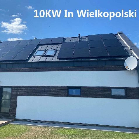 Wielkopolski의 Bluesun 10KW 옥상 지붕널 PV 프로젝트